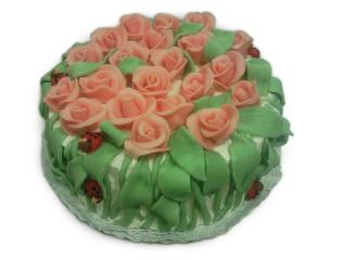 Torta - Ružová záhrada